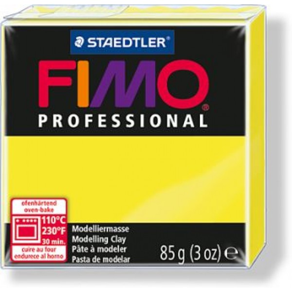 Полимерная пластика FIMO Professional (лимонно-желтый) 85гр арт. 8004-1
